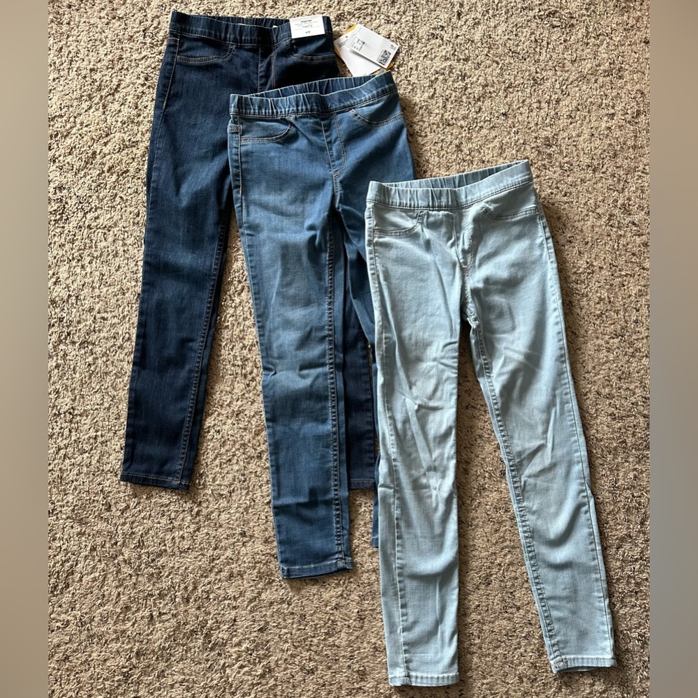 3-Pack H&M Girls Jeggings - US 7 - Brand New